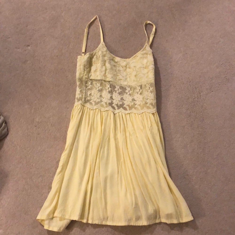 Yellow flowery dress